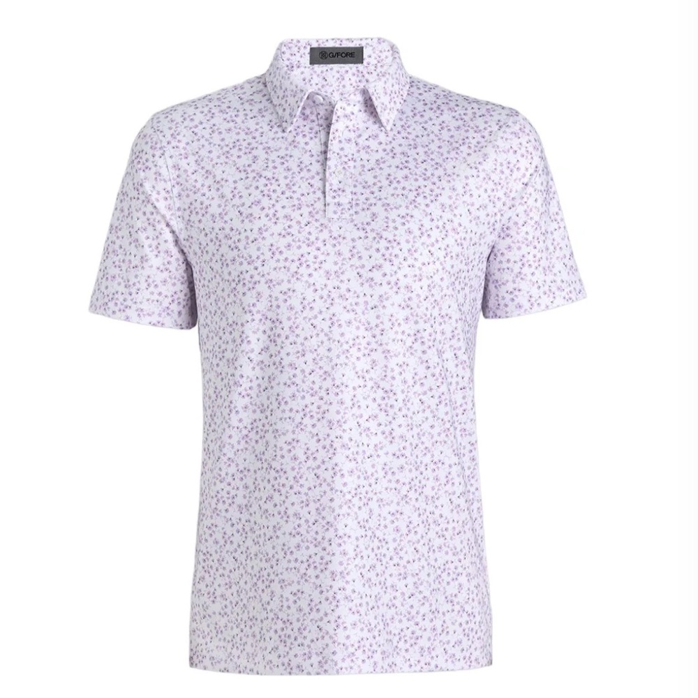 G/FORE Garden Tech Floral Stretch Performance Polo Shirt Large